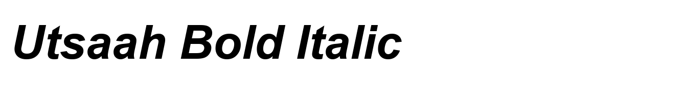 Utsaah Bold Italic